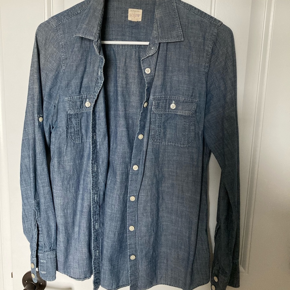 J. Crew chambray button down